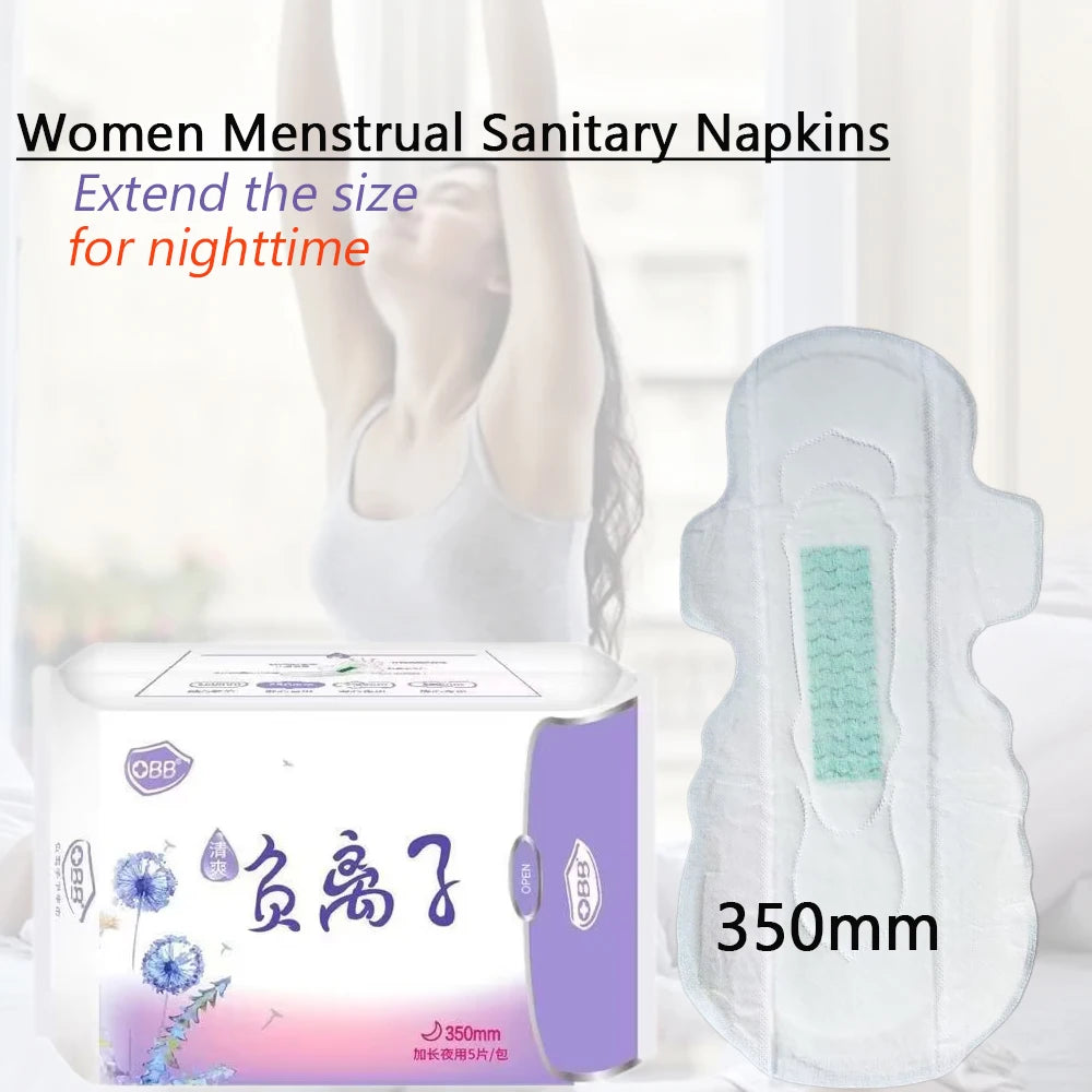 90Pcs/3Pack Anion Sanitary Pads Kill Bacteria Panty Liner Anti Inflammation Remove Yeast Infection Menstrual Pad Anion Sanitary