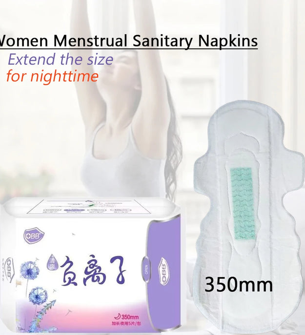 90Pcs/3Pack Anion Sanitary Pads Kill Bacteria Panty Liner Anti Inflammation Remove Yeast Infection Menstrual Pad Anion Sanitary