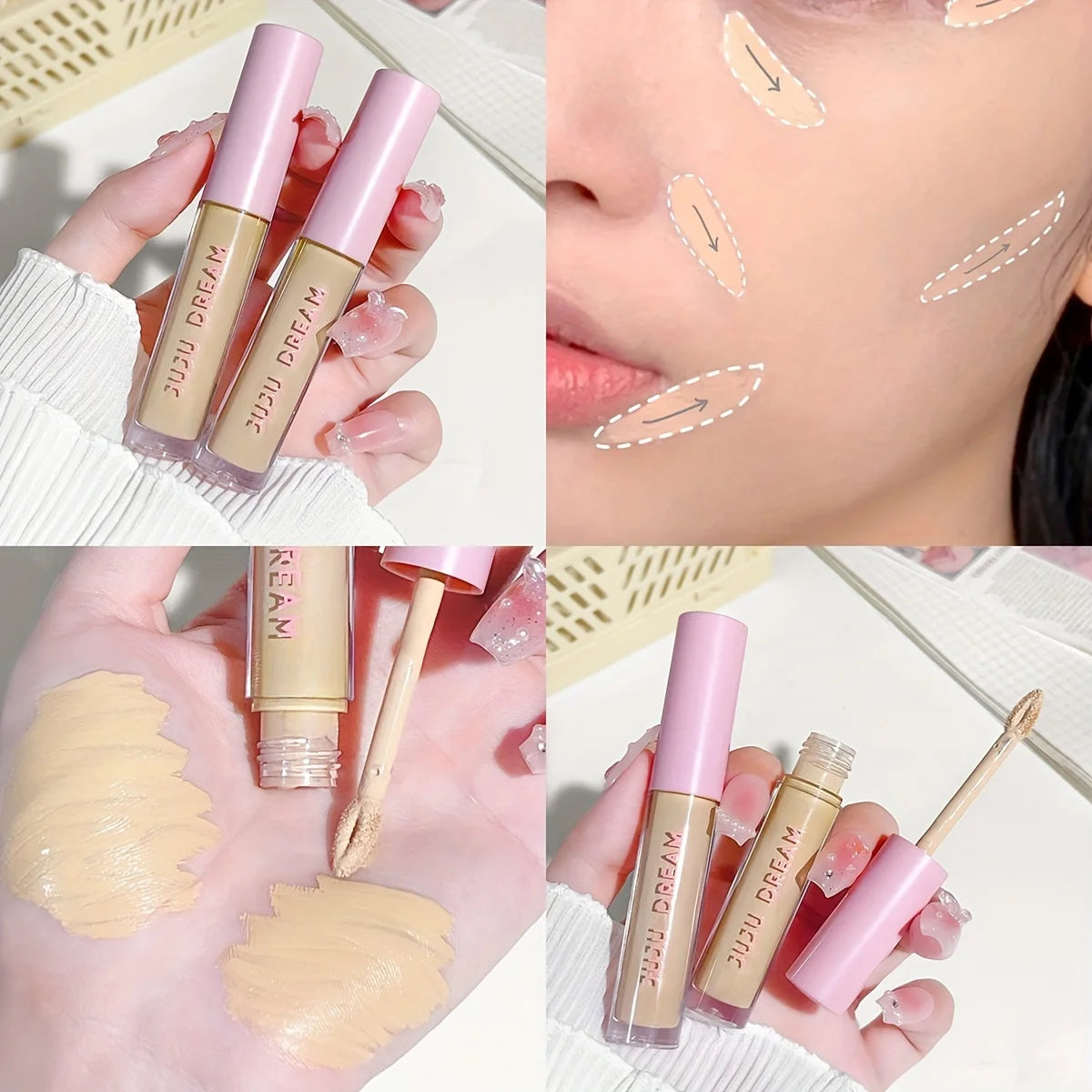 Flawless Concealer: Waterproof, Brightening, Suitable for All Skin Types - Perfect for Christmas and Valentine's Day Gifts