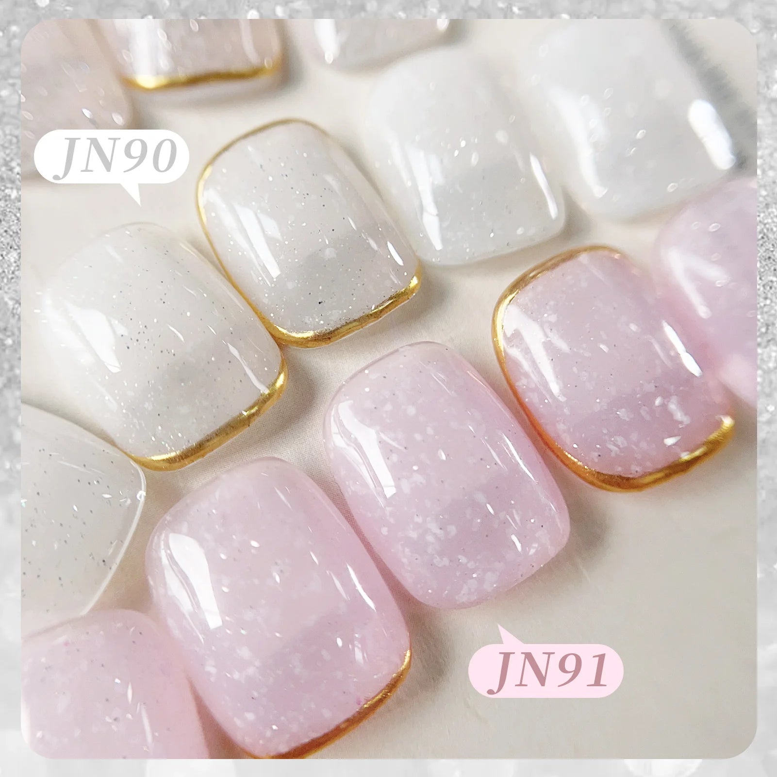 BORN PRETTY 10ml Snow Glitter Jelly Gel Polish Christmas Vernis Semi Permanent Nail Art Soak Off UV Gel Manicure Nail Supplies