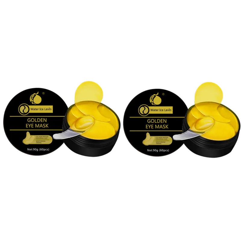 Golden Eye Mask Contains Collagen and Aloe Vera - Hypoallergenic Moisturizing Patch Suitable for All Skin Types, Increases Brightness and Elasticity, Reduces Dullness - BlissFully
