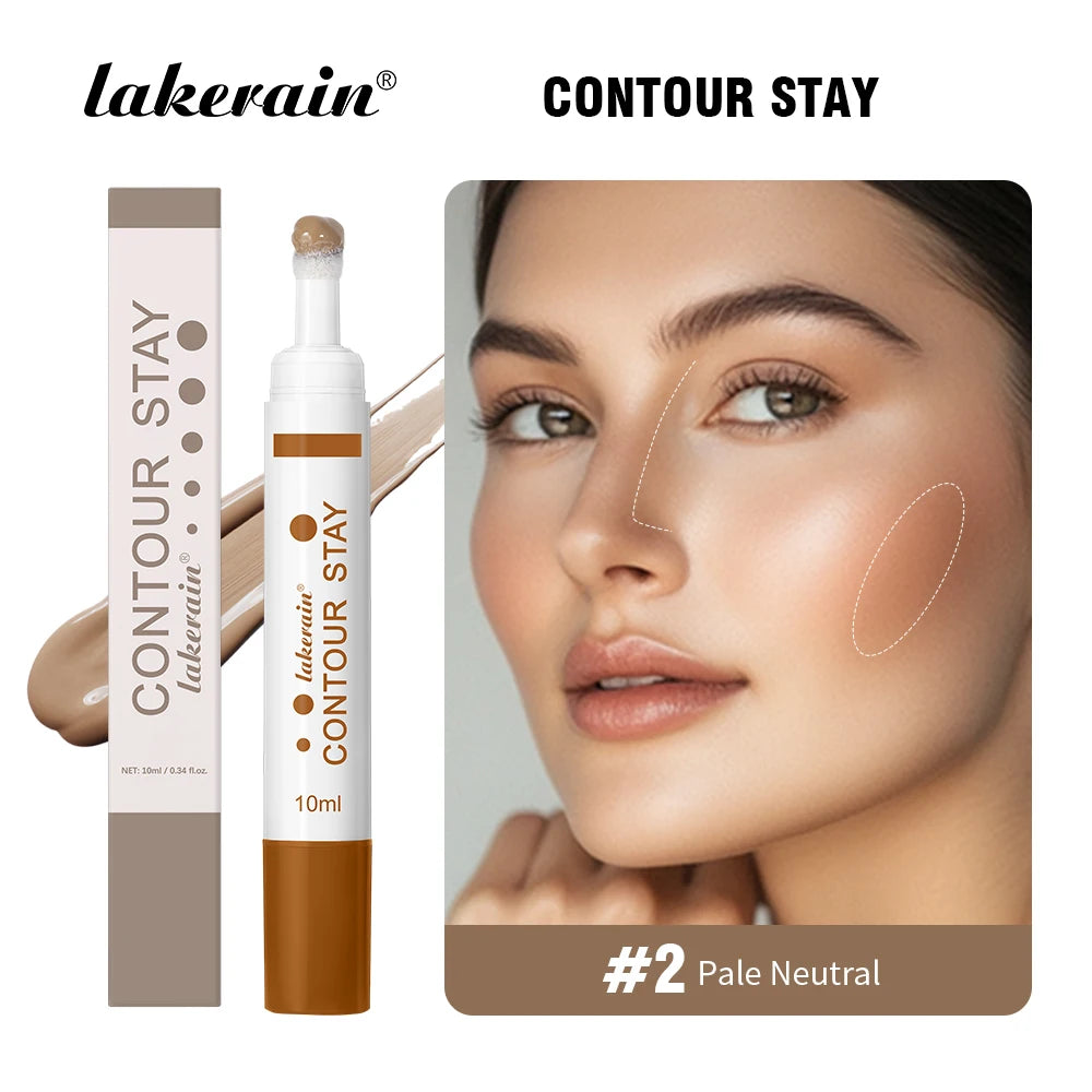 6-colors Moisturizing Liquid Contour Stay Cream Bronzer Waterproof Lightweight 3D Concealer Nourishing Face Contour Makeup