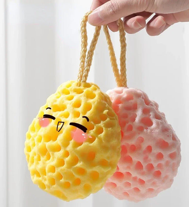 Soft Mesh Shower Sponge Ball Nylon Baby Cleaning Brush Shower Foam Body Cleaner Exfoliating Scrub Shower Ball Bathroom Products