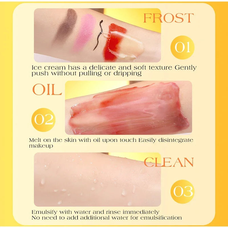 Vitamin C Multi-effect Cleansing Balm Gentle Cleansing And Makeup Removal Deep Cleaning Non-greasy Brighten Moisturize Nourish