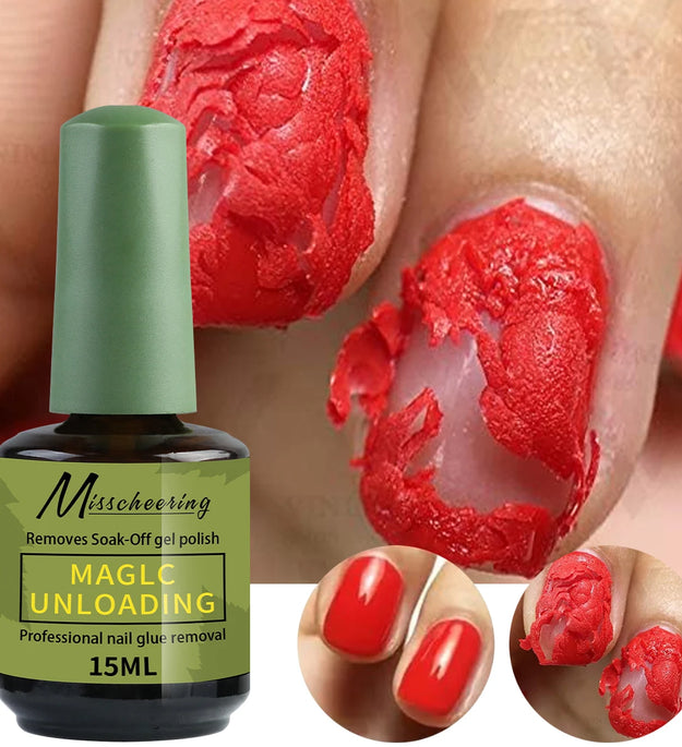 Misscheering 15ml Magic Fast Nail Gel Polish Remover Clean UV Soak Off Semi Permanent Varnish Nail Art Removal Tools Manicure