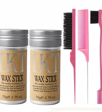 2/5Pcs Hair Wax Stick For Kids Women Slick Back Brushes Gel Pomade for Little Girls Toddler Flyaway Hair Wig Styling Accessories - BlissFully