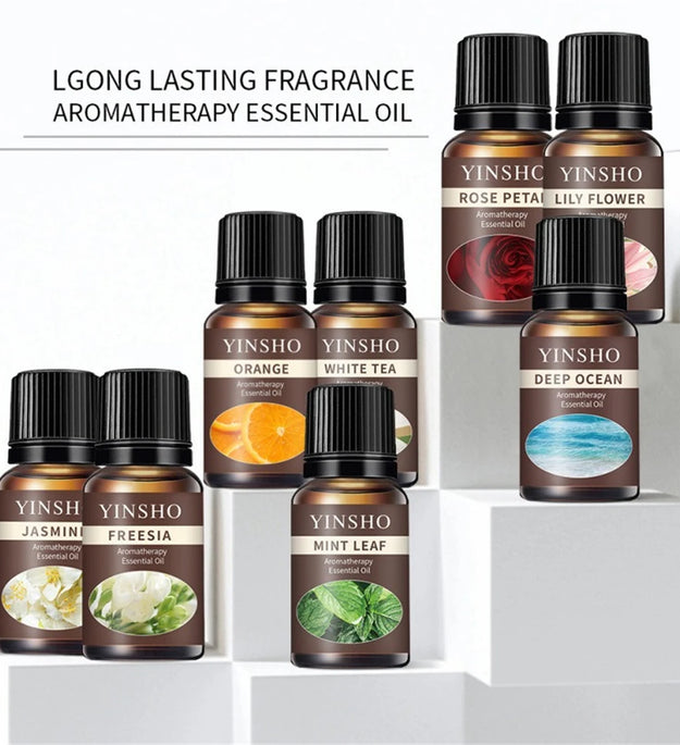 13 Flavors 10ml Essential Oils For Aroma Diffuser Air Humidifier Home Water-soluble DIY Versatile Deodorizing Spray Refresher