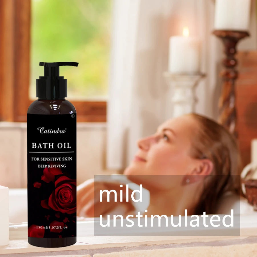 Moisturizing Bath Essential Oil Deep Cleansing Exfoliating Moisturizing Skincare Bath Oil Products to Brighten Skin Stone 150ml