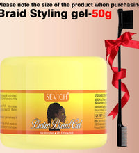 Edge Control Gel Set Hair Braiding Gel Biotin Anti Break Hair Wax Non-Greasy Hair Styling Cream Anti-Frizz Wax Stick For Wig - BlissFully