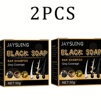 Hair Shampoo Soap Polygonum Multiflorum Black Soap White Hair Repair Soap Hair Care Set Nourishing Anti Dandruff Hair Dye Soap - BlissFully