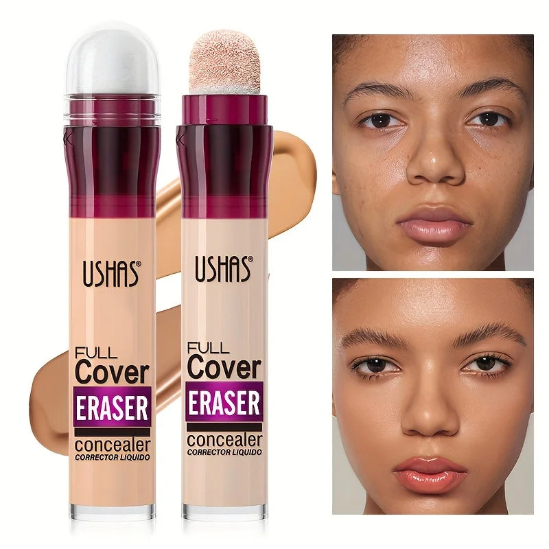 New Sponge Head Concealer for Dark Circles Freckles Acne Pigmentation and Blemishes Long Lasting Moisturizing Liquid Foundation - BlissFully