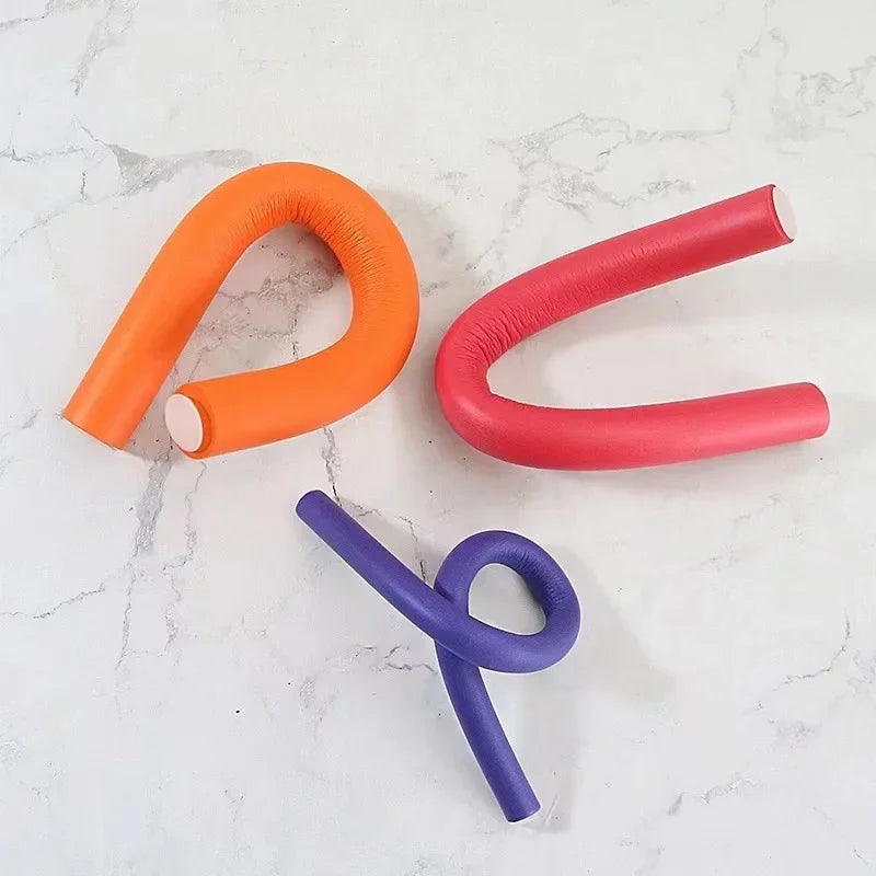 10pcs Flexible Hair Curling Rod Hair Curler Makers Soft Foam Bendy Twist Curls Flexi Rollers Styling Tools Hair Roller No Heat
