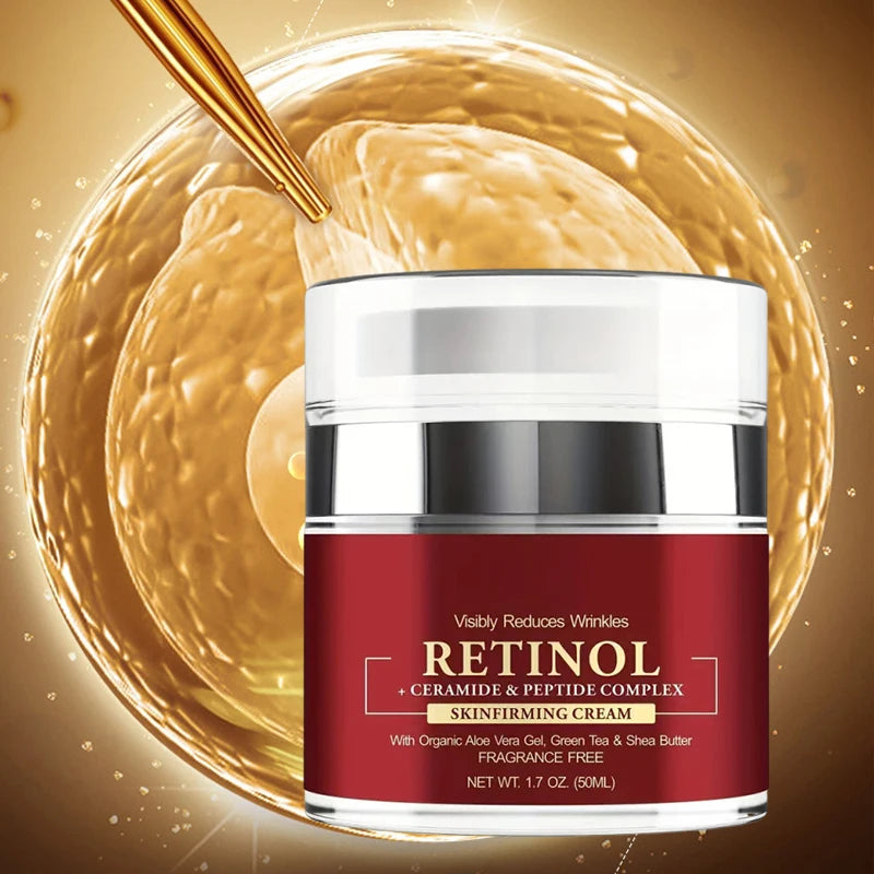 Instant Retinol Cream Wrinkle Remover Firming Lifting Anti Aging Fade Fine Lines Moisturizing Whitening Korea Repair Skin Care - BlissFully