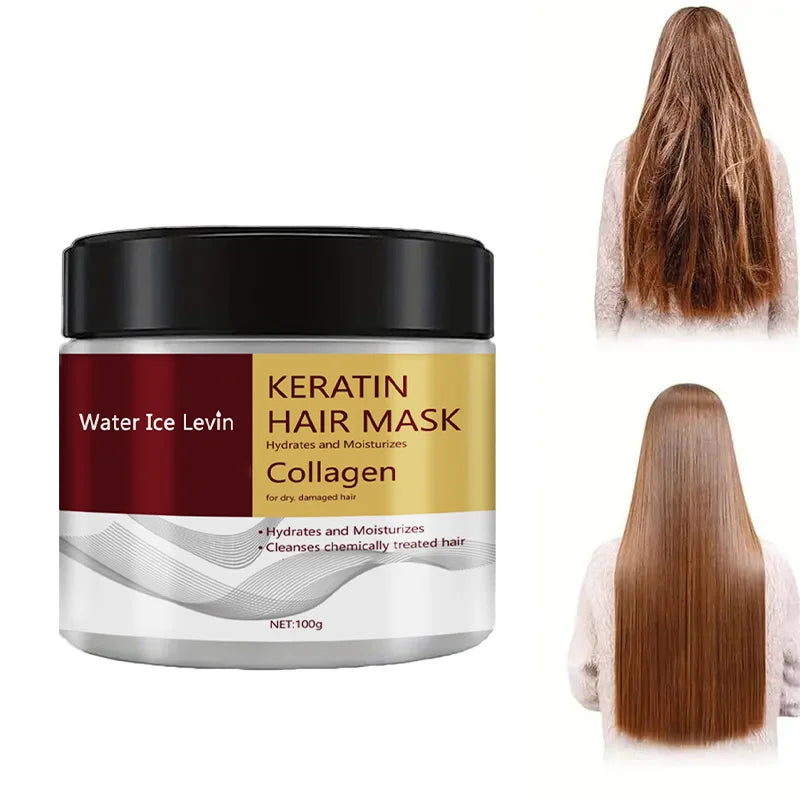 Collagen Keratin Hair Mask Dual Oil Control Moisturizer Conditioner Soft Smooth Frizz Damaged Repair Revitalize Hair Care - BlissFully