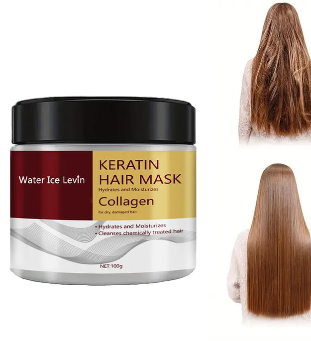 Collagen Keratin Hair Mask Dual Oil Control Moisturizer Conditioner Soft Smooth Frizz Damaged Repair Revitalize Hair Care - BlissFully