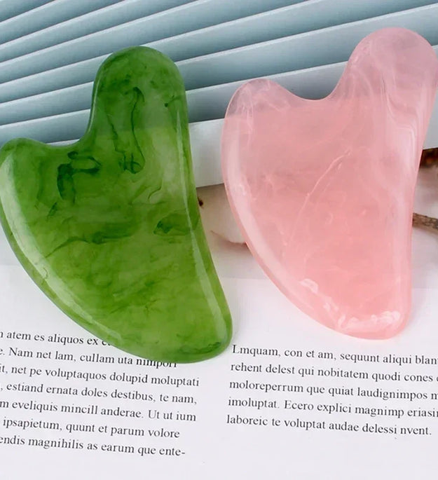 Guasha Beautiful Massage Beeswax Scraping Massage Scraper Face Massager Acupuncture Gua Sha Eye Face Board SPA Massage Tool