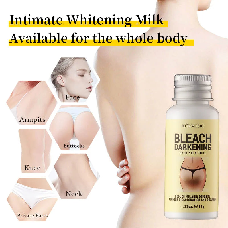 Whitening Body Cream Private Parts Underarm Bleaching Serum Whiten Butt Knee Brighten Inner Thigh Intimate Dark Remove Melanin