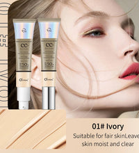 Ocheal 30g CC Cream Foundation Waterproff Concealer Moisturizing Sunscreen Liquid SPF 50+ Long Lasting Brightening Makeup Primer - BlissFully