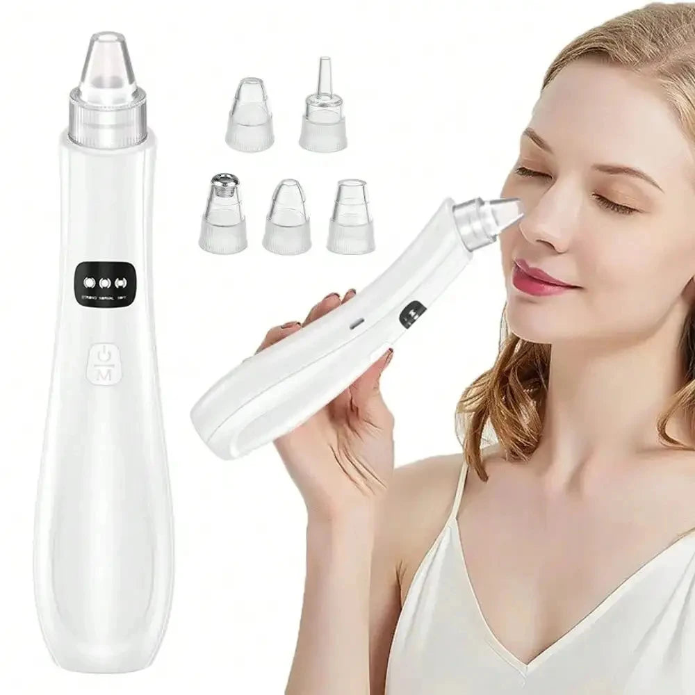 3-Suction Mode Facial Cleansing Device - Vacuum Pore Cleaner for Blackhead & Dead Skin Removal