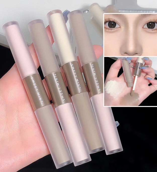 Liquid Contouring Stick High Gloss 2 In 1 Brightens Skin Warm Tone Grey Brown Nose Shadow Contour Matte Highlighter Face Bronzer