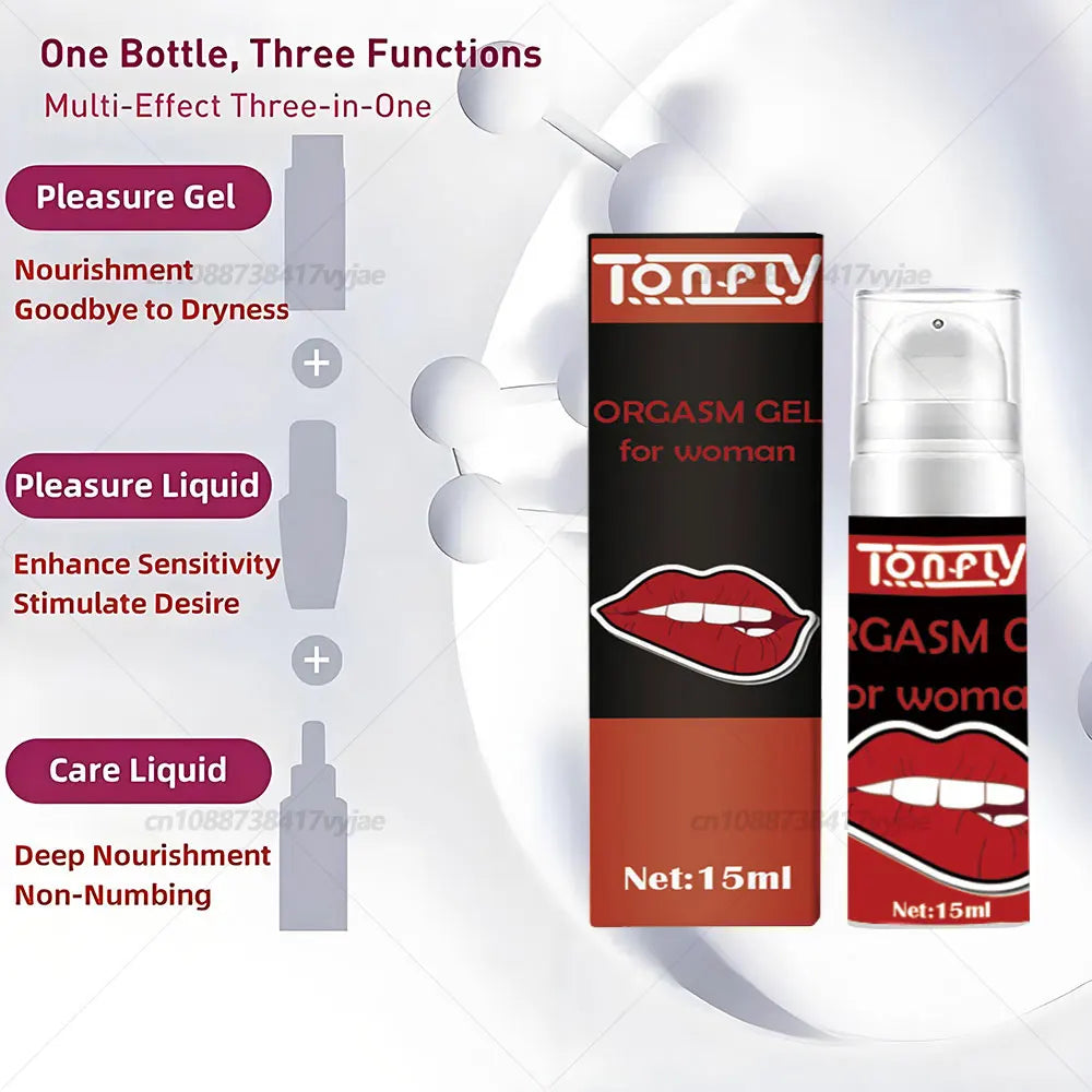 Female Orgasm Gel Sexual Desire for Women Exciting Liquid Orgasmic Sex Drops Vaginal Firming Best Orgasmic Gel for Women