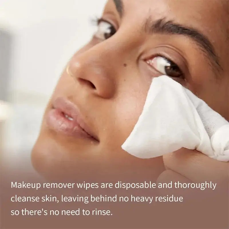 Disposable Makeup Remover Wipes Gentle Cleansing for Sensitive Skin Oil Free Hypoallergenic Facial Wipes