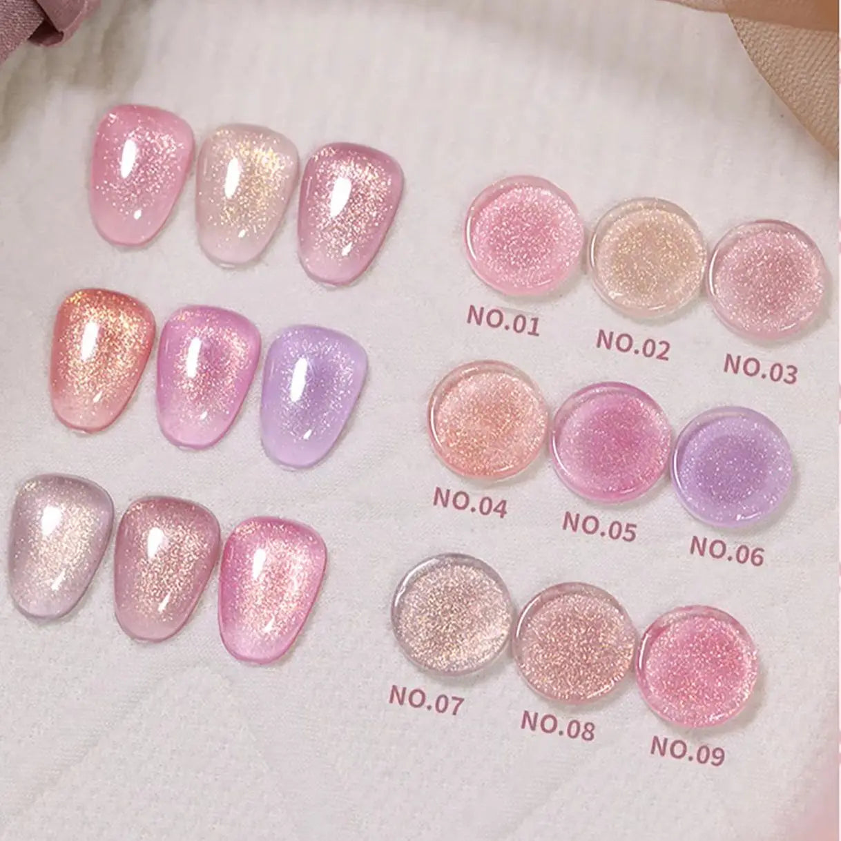 WS Black Glass Cat Magnetic Gel Nail Polish Punk Style Nail Art Manicure Varnis Semi Permanent Gel for Winter Nail Supplies