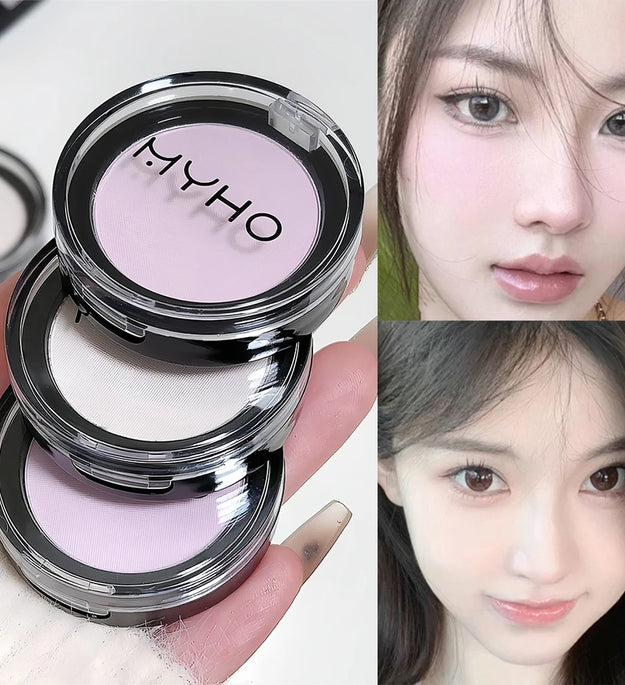White Matte Highlighter Pink Purple Blush Palette Powder Eyeshadow Waterproof Lasting Face Contour Brightening Makeup Cosmetics