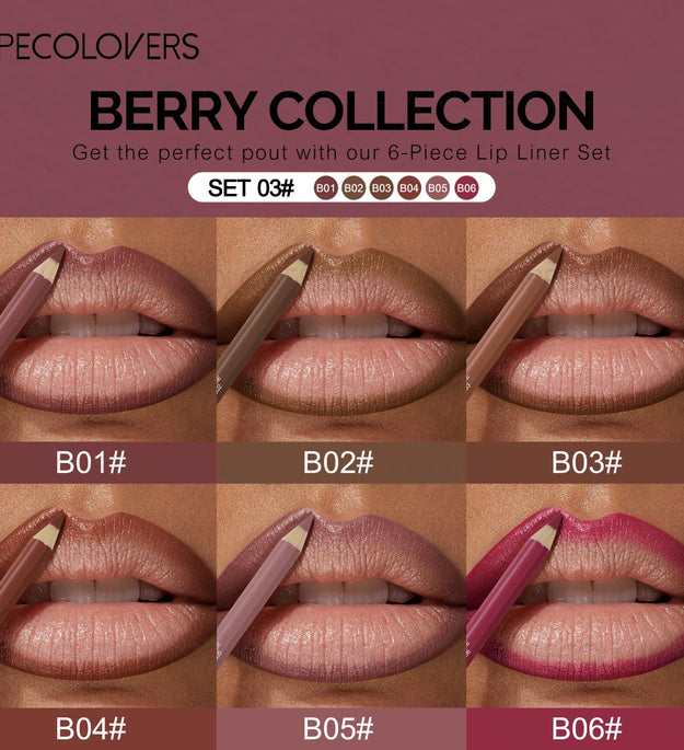 1PC Long-lasting Matte Lip Liner, Natural and Smooth Contour, Nude Makeup, Can Be Superimposed, Suitable for Christmas Makeup