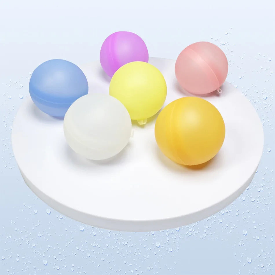 New Reusable Water Balloons Refillable Water Balloon Quick Fill Self Sealing Water Bomb Splash Balls for Kids Swimming Pool