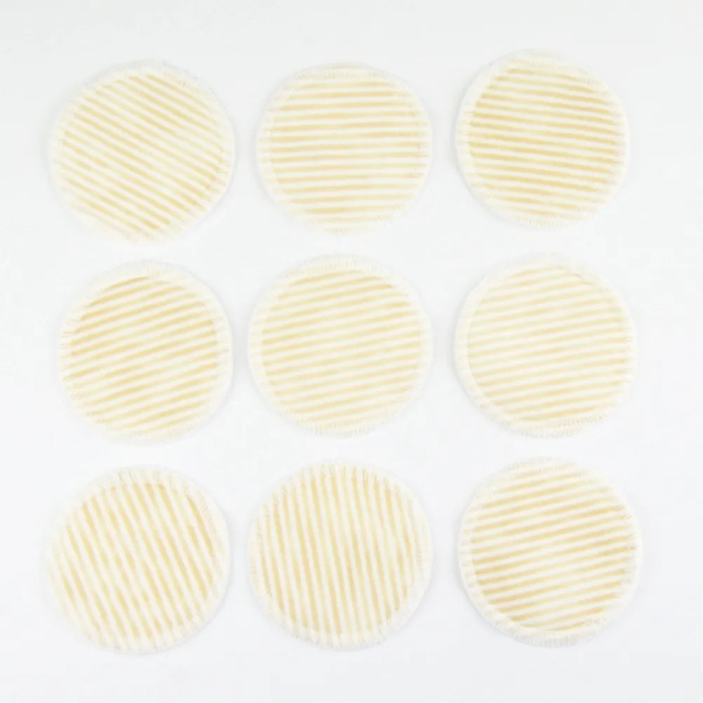 12Pcs Makeup Remover Pads Bamboo Fiber Double Layer Reusable Face Washing Pad Waterproof Makeup Removal Gentle Effective