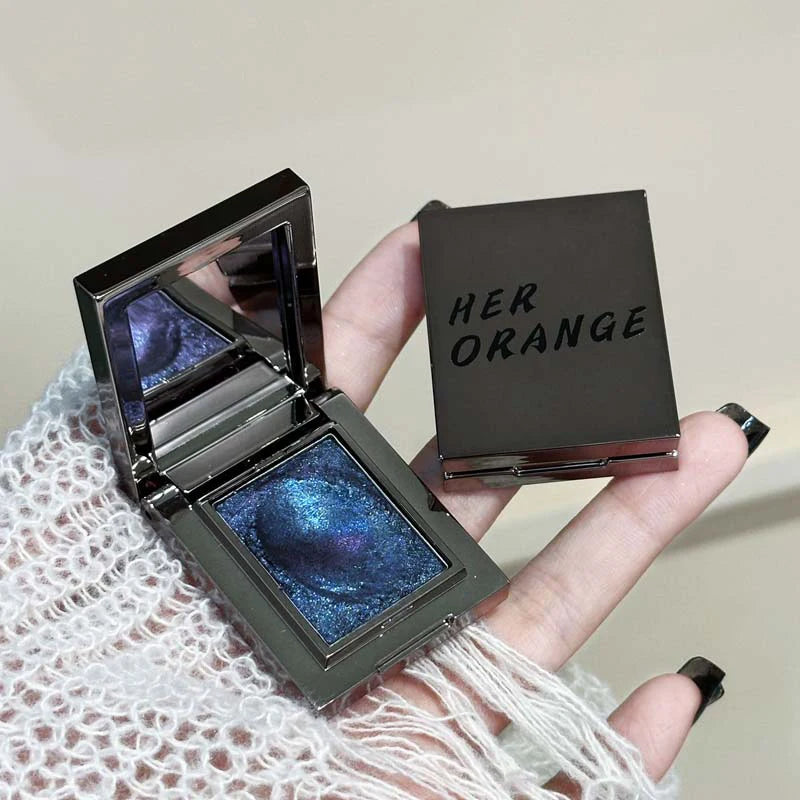 Chameleon Dark Green Eyeshadow Palette Fine Easy-To-Apply Sparkling Pearlescent Mashed Potato Eye Shadow Brightening Makeup