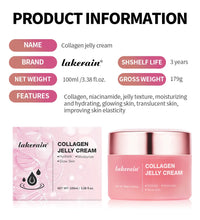 Moisturizing Collagen Jelly Cream Niacinamide Hydrolyzed Collagen Tightening Soothing Anti-Aging Firmness Hydration Skincare - BlissFully