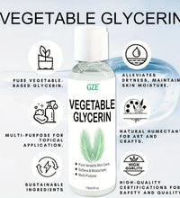 GZE Vegetable Glycerin, 100% Pure, Versatile Skin Care, Softening and Moisturizing, Multi-PURPOSE AND VERSATILE SKIN CARE - BlissFully