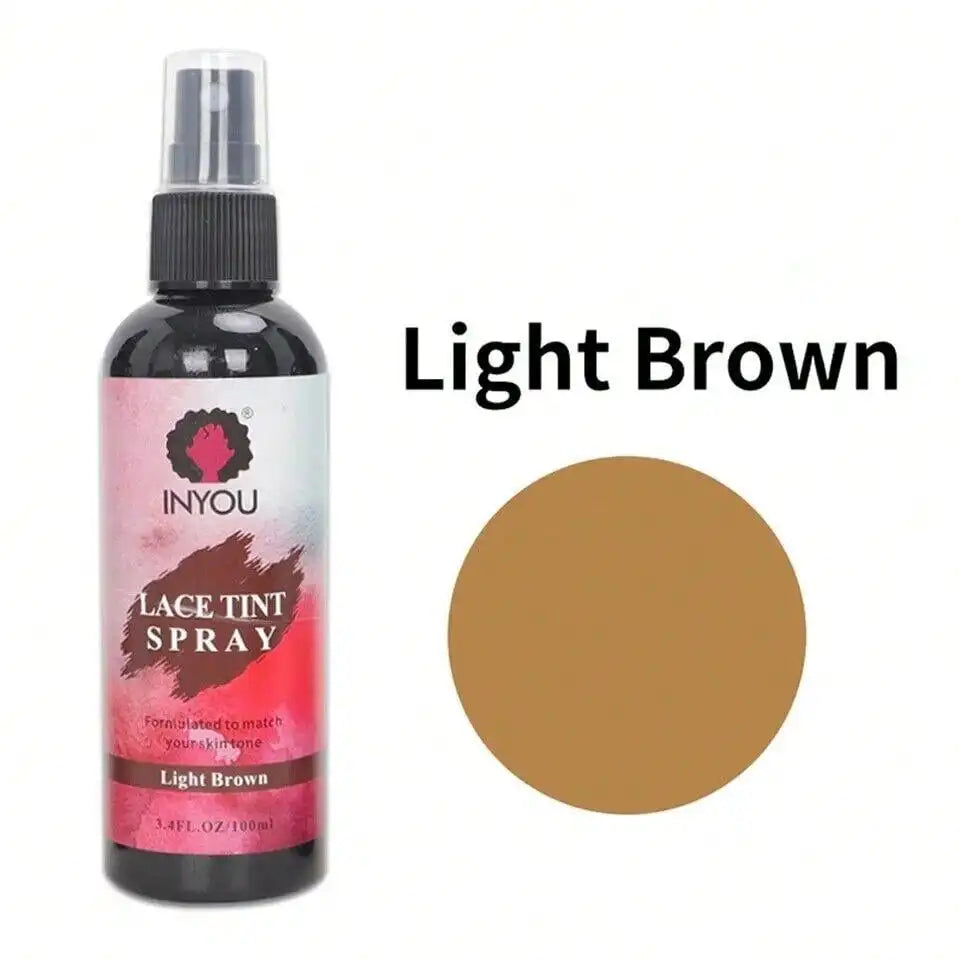 Lace Tint Spray For Wigs, Waterproof Lace Tint Melting Mousse Spray Concealer For Lace Closure Front Wigs Toupees - BlissFully