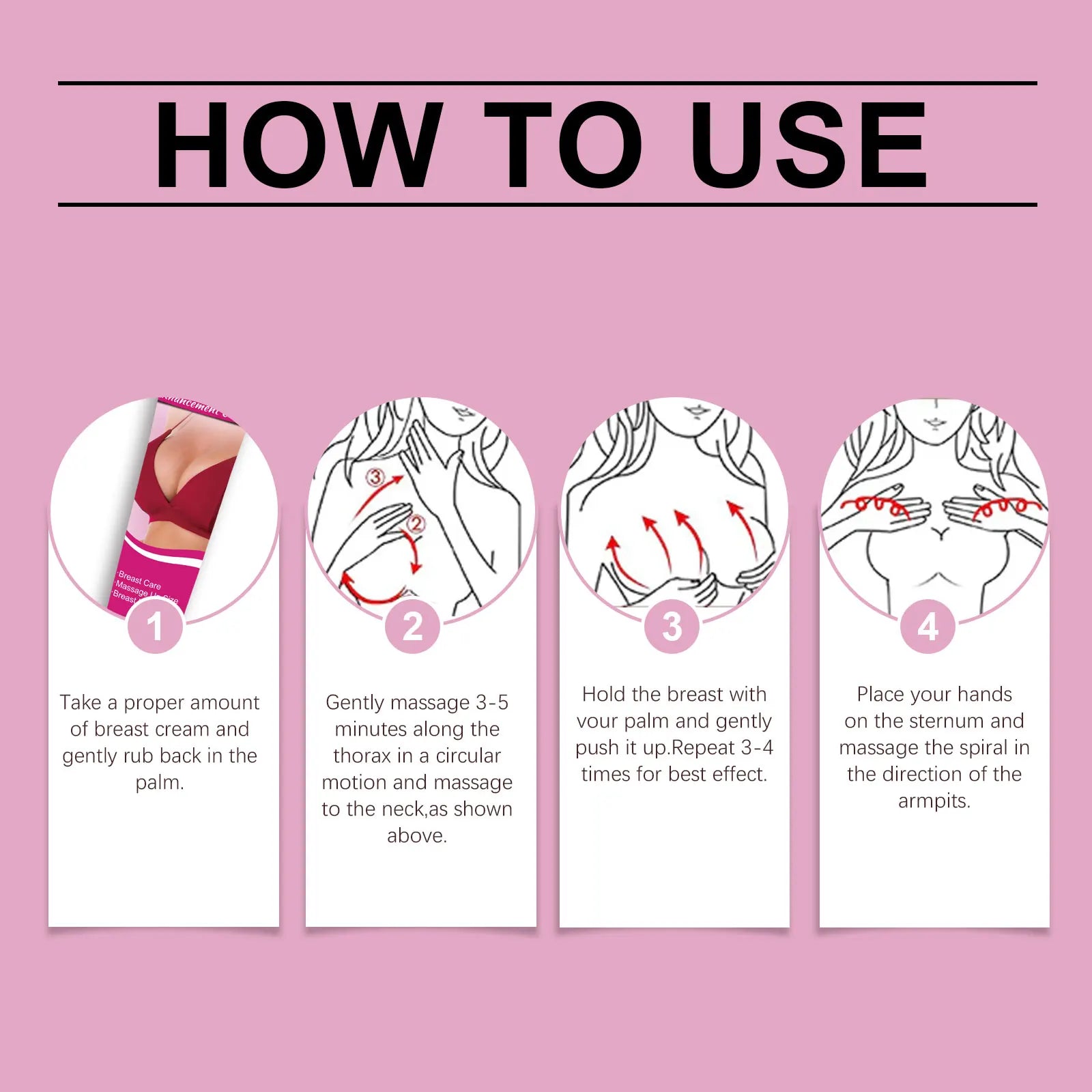 Fast Growth Breast Enlargement Cream Lift Firm Breast Improve Sagging Massage Chest Rapidly Body Moisturizing Smooth Bright Care