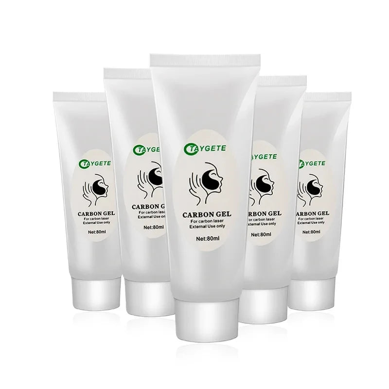 2/5Pcs Black Gel Mask For ND YAG Laser Skin Peeling Carbon Cream Whitening Facial Rejuvenation Moisturizing Peel Deep Cleaning