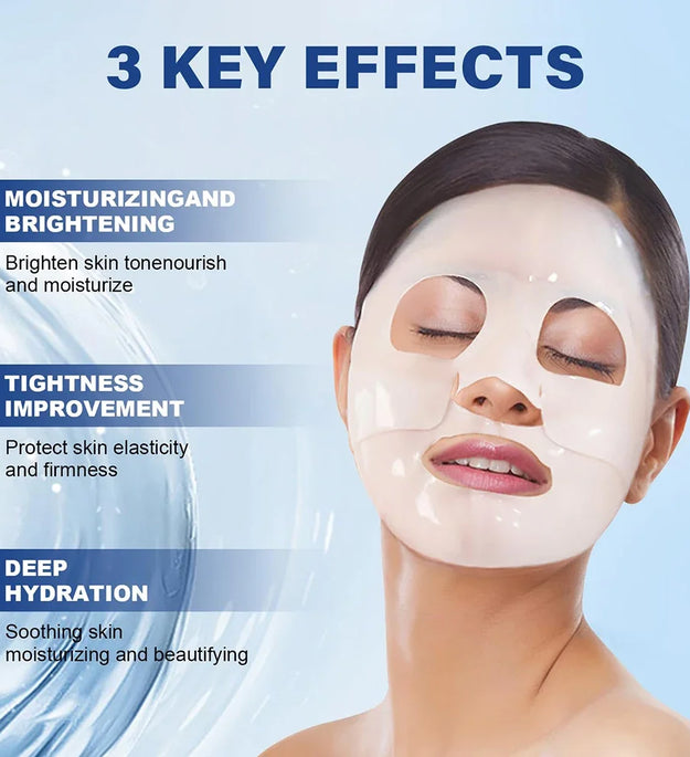 Deep Collagen Anti Wrinkle Lifting Mask Collagen Face Mask Overnight, Deep Collagen Mask for Lifting Firming Moisturizing(5Pack)