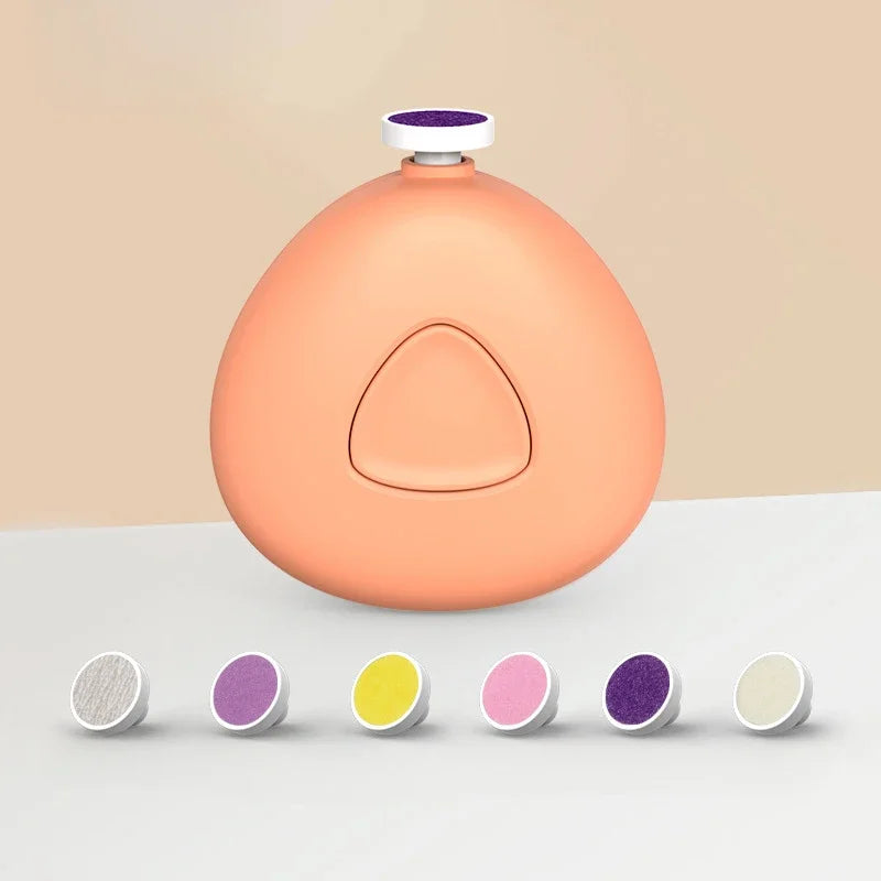 Mother and Newborn Baby Manicure Scissors 6PCS Head Electric Nail Clipper Cutter Children's Fully Automatic Nail Trimmer Grinder