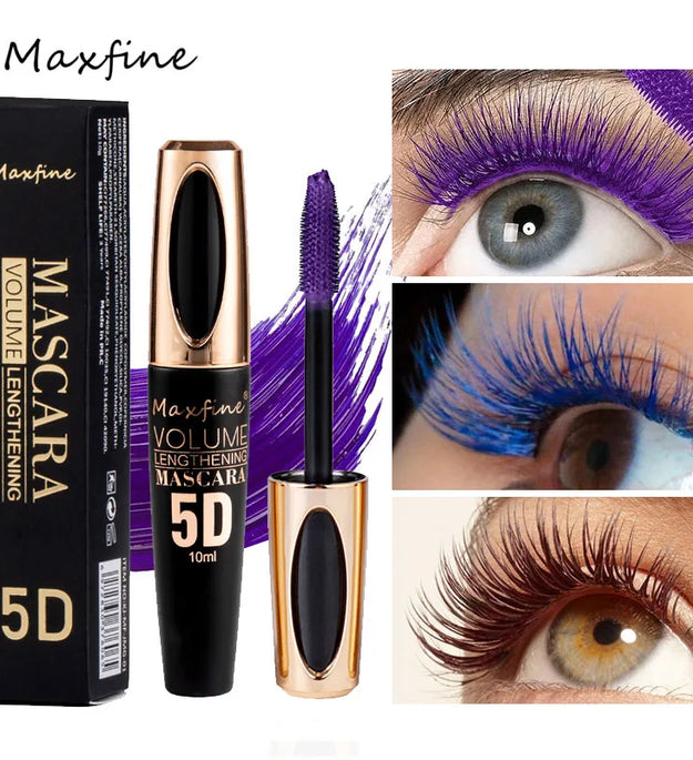 5D Silk Mascara with Big Eyes, Strong and Lasting Black Content and Length, Waterproof and Non-caking, and Prolonged Mascara.