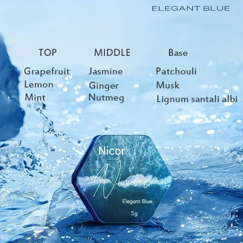 Men's Refreshing Long-lasting Solid Perfume -Long-lasting Vanilla Fragrance Portable Solid Perfume,Ideal Gift for Boyfriend