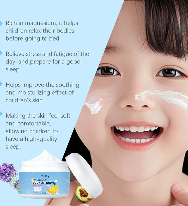 Magnesium Baby Lotion Improve Sleep Quality Nourishing Moisturizing Strengthen Skin Barrier Soothing Dryness Kids Refresh Cream