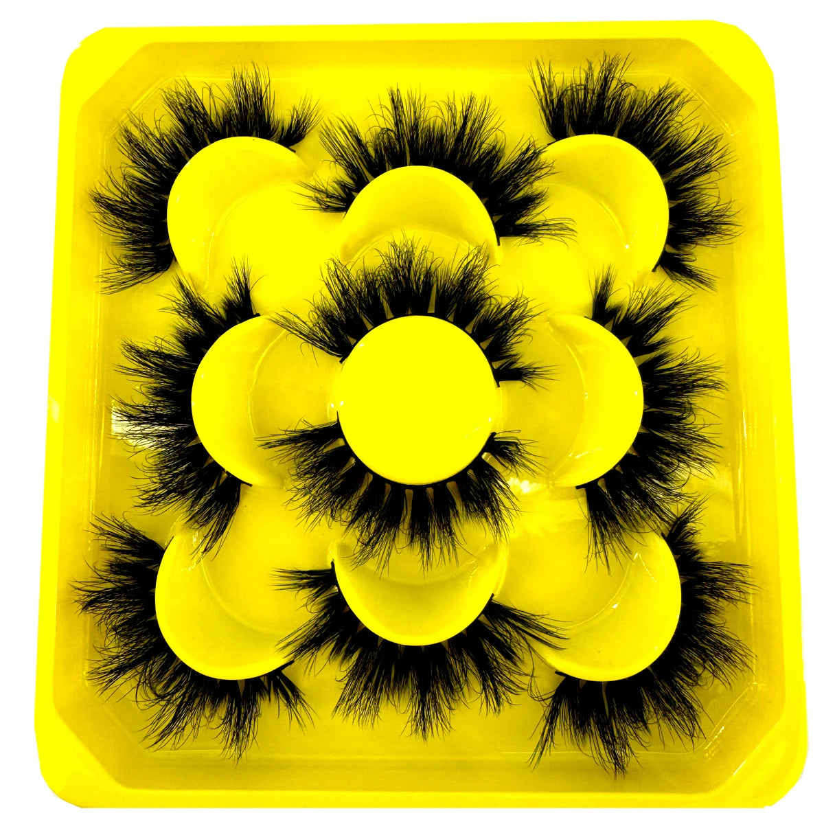 New 5 pairs Fluffy Lashes 8D False Eyelashes 15-20mm Faux Mink Lashes Natural Fake Lashes Thick Volume Eyelashes Cat Eye Lashes