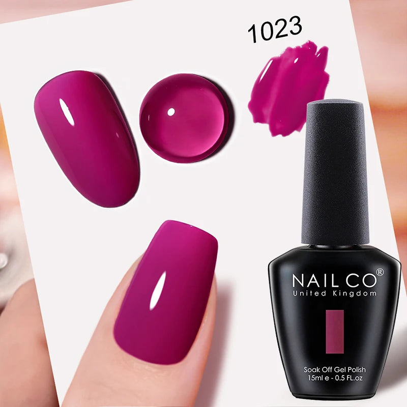 NAILCO 15ml Hema/TPO Free UV Gel Nail Polish Nail Art Manicure Nail Professionals Base Top Varnish Semi Permanent Vernis Nail