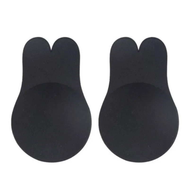 1/2Pairs Women Bras Self Adhesive Silicone Strapless Invisible Bra Reusable Sticky Breast Lift Tape Rabbit Nipple Cover Bra Pads