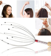 1/2PCS Head Massager Head Scratching Octopus Scalp Non Soul Extractor Divine Tool For Extracting Healthy And Healthy Hair - BlissFully