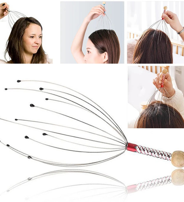 1/2PCS Head Massager Head Scratching Octopus Scalp Non Soul Extractor Divine Tool For Extracting Healthy And Healthy Hair - BlissFully