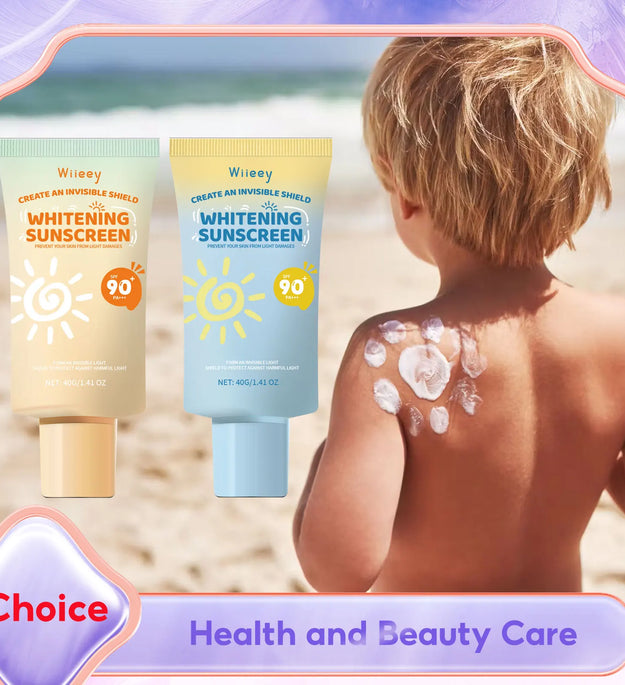Kids Sunscreen Body Lotion Spf 50 Lightweight Non-greasy Refreshing Face Hydrating Brighten Broad Spectrum Moisturizing Sunblock