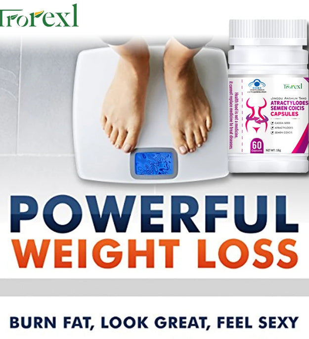 Natural Cassia Seed & Coix seed Pills, Detox Slim, Metabolism Booster, Burn Fat, 100% Herbal, Vegan & NO SIDE EFFECT