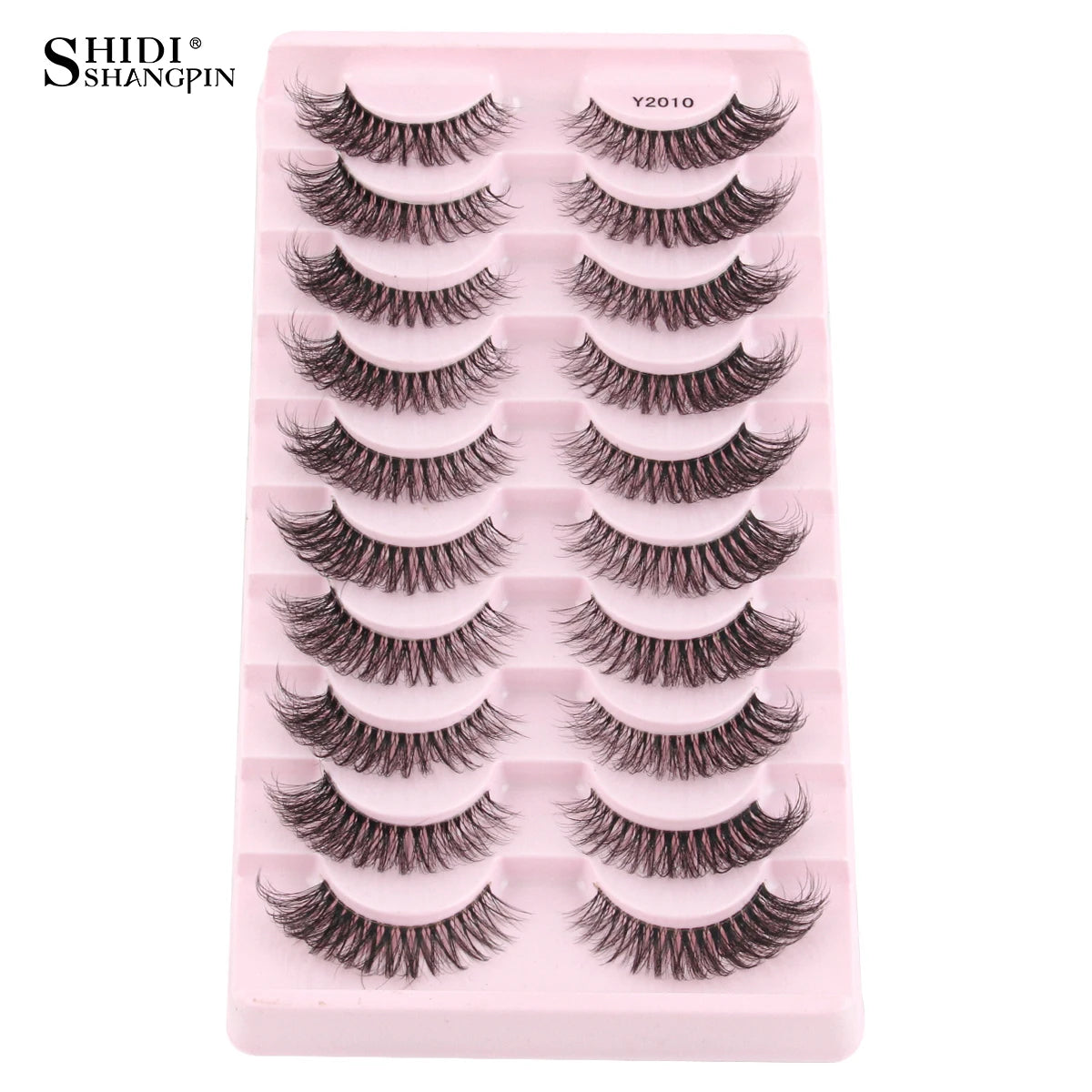 3/10 pairs Natural Lashes Mink Fluffy False Eyelashes Make up Tools Wispy Half Eyelashes 3D Cat Eye Eyelash Extensions Faux Cils